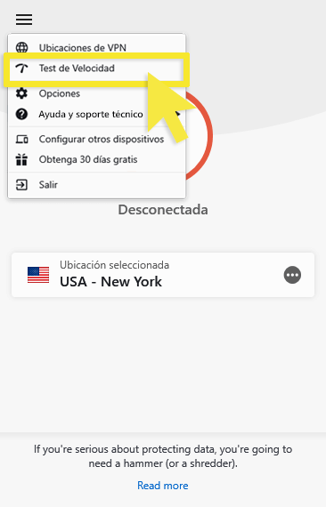 The ExpressVPN Speed Test will tell you which VPN location is best for Sky Go.