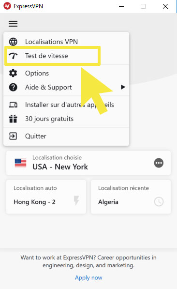 Avec ExpressVPN, vous bénéficiez de la connexion la plus rapide au monde !