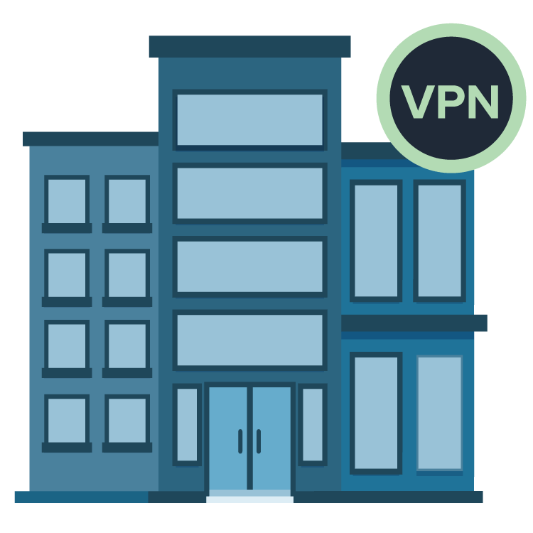 Офисное здание с VPN.