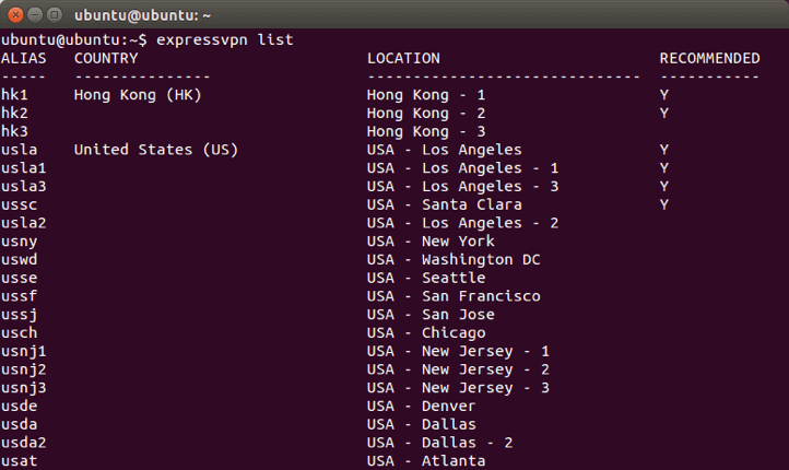 Linux(Ubuntu/CentOS/Debian/Fedora)版VPNをインストール ExpressVPN