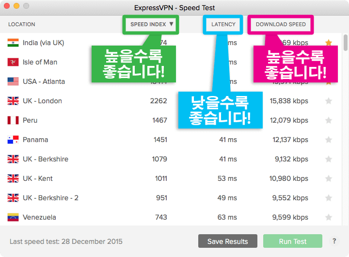 ExpressVPN으로 가장 빠르게 인터넷을 즐기세요.