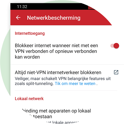 Network Lock voor Android.