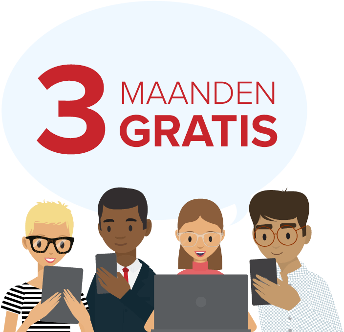 Mensen die naar apparaten kijken.