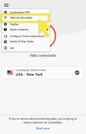 The ExpressVPN Speed Test will tell you which VPN location is best for Sky Go.