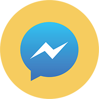 Логотип Facebook Messenger в круге.