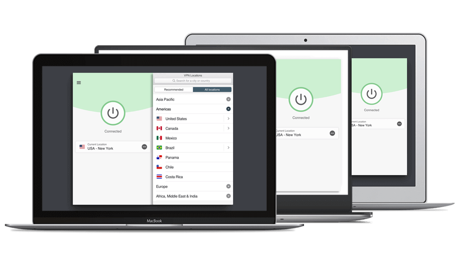 Trois ordinateurs portables connectés à un VPN en même temps.