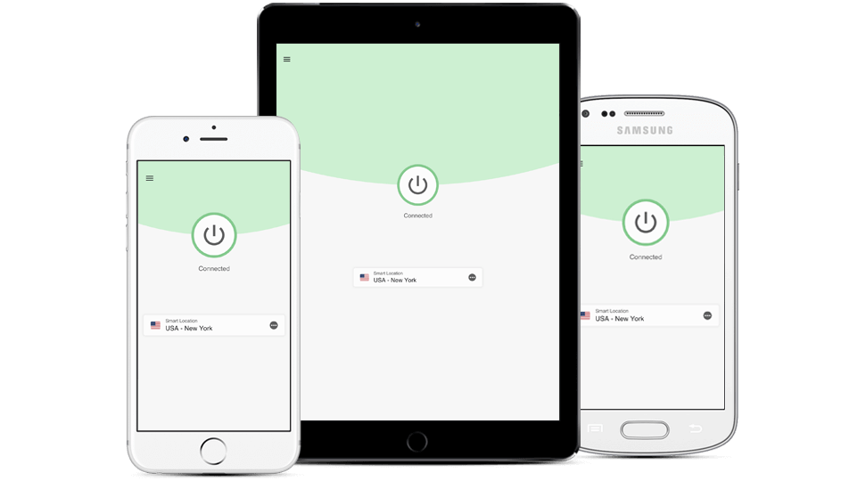 Plusieurs téléphones mobiles et une tablette connectés à un VPN simultanément.