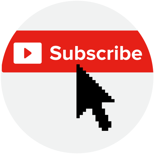 Flecha que apunta al botón de "suscribirse" de YouTube. Encuentre nuevos canales cambiando su ubicación con ExpressVPN.
