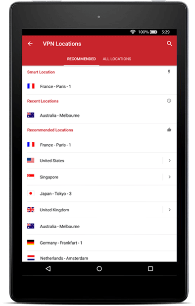 Use ExpressVPN on your Kindle Fire.