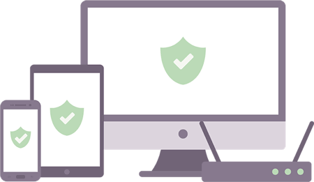 VPN-beskyttelse på telefoner, nettbrett, datamaskiner, rutere og mer.