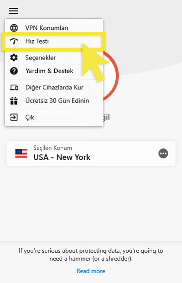The ExpressVPN Speed Test will tell you which VPN location is best for Sky Go.
